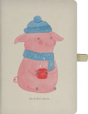 Produktbild von Mr. & Mrs. Panda notizbuch Schwein Glühwein - Transparent - Geschenk, Weihnachten, Punsch, Reisetagebuch, Glühschwein, Journal, Tagebuch, Kladde, Weihnachtsmarkt