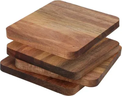 Produktbild von Tassenuntersetzer aus Akazienholz, 4er-Set
