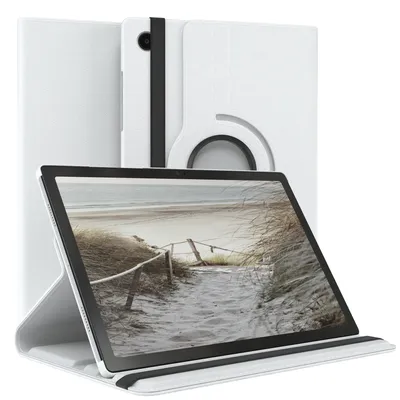 Produktbild von EAZY CASE - Tablet Hülle für Samsung Galaxy Tab A8 10.5 LTE Schutzhülle, Tablet Case 360° drehbar in Weiß