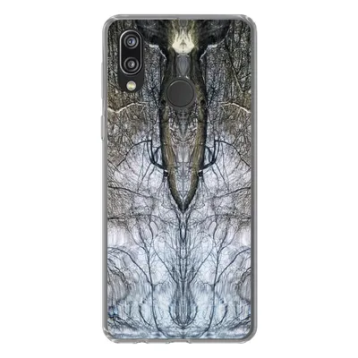 Produktbild von MuchoWow® Handyhülle Schutzhülle Hülle für Huawei P20 Lite (2020) Baum - Kunst - Psychedelisch Silikon Softcase Handy Hülle - Kartenhalter