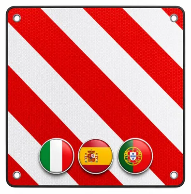 Immagine prodotto di 040 Parts pannello segnaletico alluminio 50x50cm riflettente per Italia Spagna