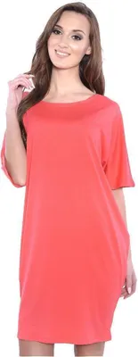 Immagine prodotto di Abito da donna Basic Dress; corallo S/M