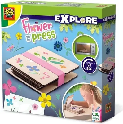 Produktbild von Blumenpresse, SES Creative, Schnelltrocknend 20 Sekunden, Mikrowellengeeignet, Kreatives Basteln