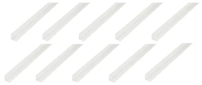 Zdjęcie produktu dla Alberts 10 x profil kątowy, PVC, biały, 10 x 10 x 1 mm, długość 2 m