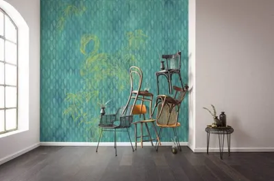 Immagine prodotto di Carta da parati in tessuto non tessuto Komar - Wild Flamingo - dimensioni: 200 x 250 cm (larghezza x altezza) - 2 pannelli, camera da letto, soggiorno
