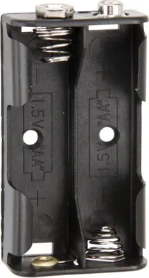 Produktbild von Batteriehalter, 2x Mignon, Clipanschluss