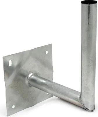 Image de Support mural coudé Televes en acier, largeur : 25 cm, tube Ø 38 mm, WWH25HIT