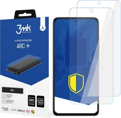 Produktbild von 3mk Display Schutzfolie ARC+ für Xiaomi Redmi K40S  0,17mm Self-Heal (2 Stück)