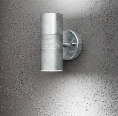 Image de Konstsmide Modena  Applique murale Up&Down en acier galvanisé avec verre transparent