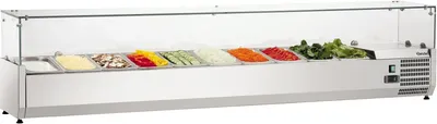 Produktbild von Bartscher Kühlaufsatzvitrine GL4 10 x 1/4 GN, LxBxH: 3,4x20x4,25 cm; 110174