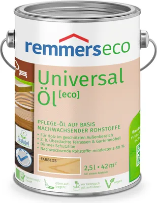 Produktbild von Remmers Universal-Öl [eco] farblos 2,5 l, Holzpflegeöl