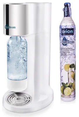 Image de Orion | Machine à eau pétillante set AquaDream - Bouteille 1,1 L et cylindre CO2 - Blanc