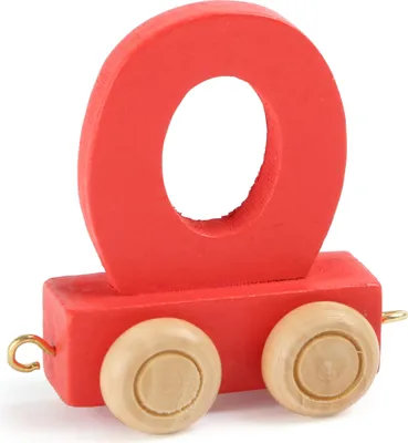 Produktbild von Small Foot Design 10365 'Buchstabenzug bunt' Holz Buchstabe O, rot (1 Stück)
