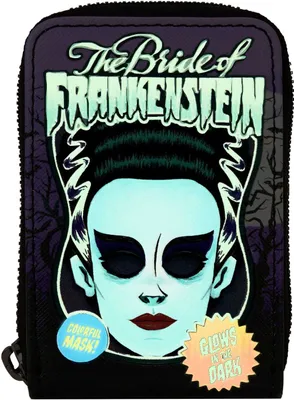 Produktbild von Loungefly Frankensteins Braut Neonmaske Universal Monster Kartenhalter Lila  Lila One Size
