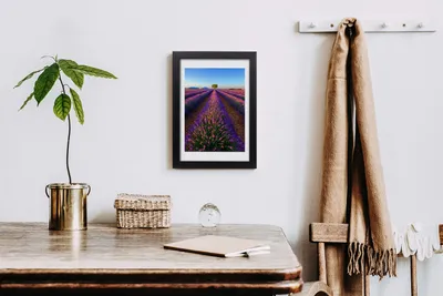 Produktbild von Bild 20x30 MDF-Rahmen, Wandkunst Lavendelfeld