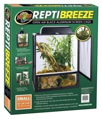 Productafbeelding van Zoo Med NanoBreeze aluminium gaasterrarium 61 x 61 x 122 cm voor boombewonende reptielen
