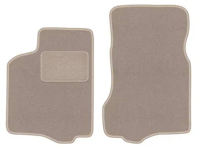 Image de Tapis avant en moquette pour Seat Ibiza II 1993-2001 (à hayon) – 2 pièces, beiges, sur mesure – Wielganizator LUX