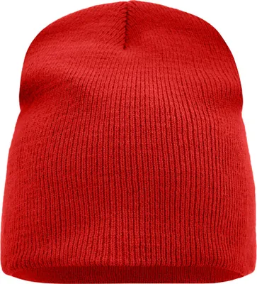 Produktbild von Enganliegende Strickmütze ohne Umschlag red, Gr. one size