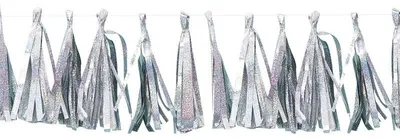 Produktbild von Glitzer Tassel Girlande Irisierend