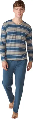 Immagine prodotto di J&J Brothers JJB18 Pigiama da uomo con maniche lunghe in cotone