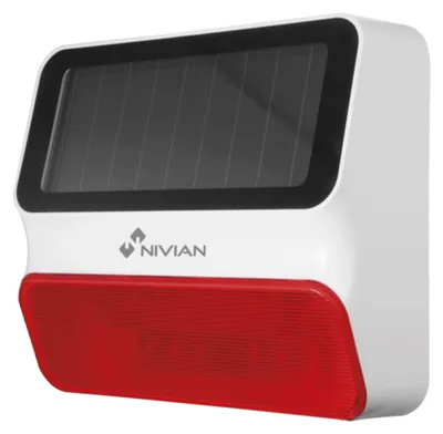 Immagine prodotto di Sirena wireless solare per esterni, con allarme da 100 dB
