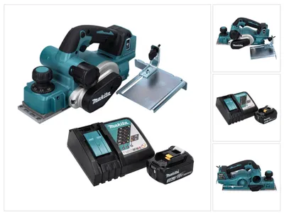 Produktbild von Makita DKP 181 RF1 Akku Hobel Falzhobel 82 mm 18 V Brushless + 1x Akku 3,0 Ah + Ladegerät