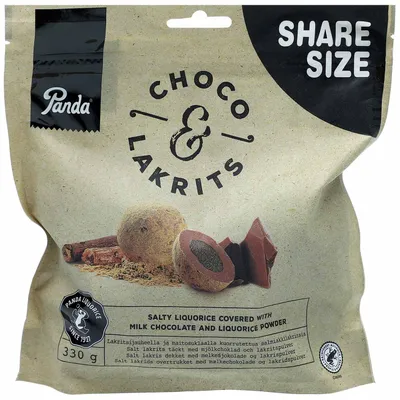 Produktbild von Panda Choco & Lakrits 330g