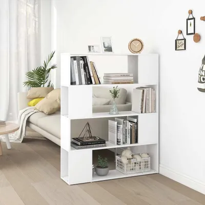 Obrázek produktu pro vidaXL Regálová knihovna Room Divider White 100x24x124 cm