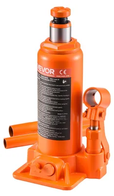 Produktbild von VEVOR hydraulischer Flaschenheber mit 6 t Kapazität, 195–375 mm Hubbereich, Flaschenwagenheber mit Schweißsystem für Auto Pickup SUV Autoreparatur, Stempelwagenheber Orange Wagenheber Hochleistung