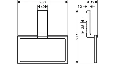 Produktbild von Handtuchring AXOR UNIVERSAL mattschwarz