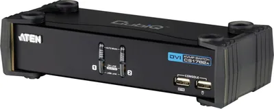 Produktbild von Aten CS1762A CS1762A Přepínač KVMP CubiQ 2-cestný DVI USB Audio