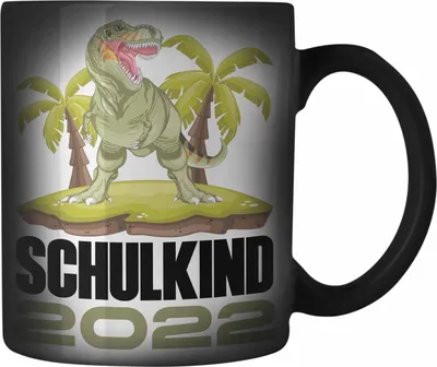 Produktbild von Trendation - Einschulung Junge Geschenk für Schultüte Füllung Farbwechsel Zauber-Tasse Schulstart 1 Schultag Schuleinführung Schulanfang Geschenkidee Schulkind Jungs 2022 (Schwarz)
