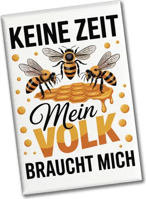 Produktbild von Honigbienen Souvenir Souvenir Magnet für Imker - Keine Zeit