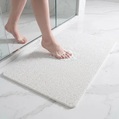 Produktbild von Duschmatte 40 x 60 cm, weiches PVC, rutschfest, mit Abfluss, für Badezimmer