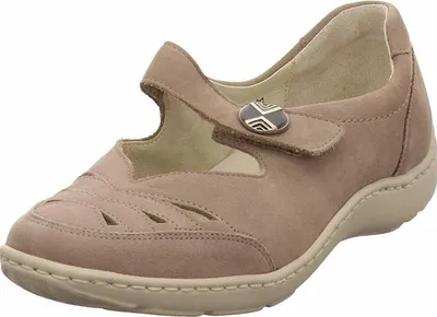 Produktbild von Waldläufer Ballerinas aus Nubukleder mit Klettverschluss, flacher Absatz, EUR 36