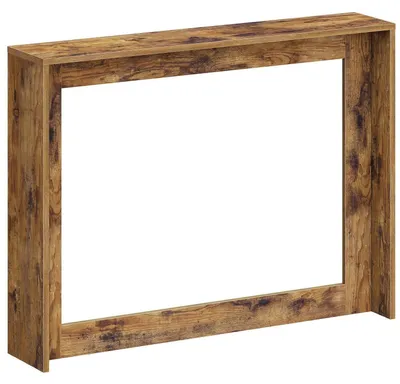 Produktbild von Schmaler Konsolentisch mit Stauraum, Eingangstisch, Beistelltisch, Vintagebraun, 100 x 20 x 75 cm