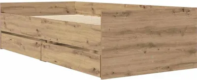 Obrázek produktu pro Rám postele Artisanový dub 90 x 200 cm Masivní borové dřevo