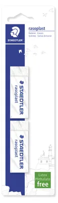 Produktbild von STAEDTLER rasoplast 526 B Radierer Blisterkarte mit 2 Radierern