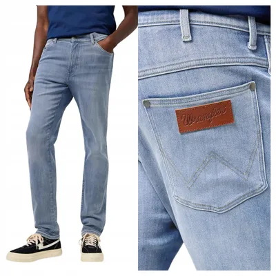 Produktbild von WRANGLER | Herren River Grey Light Classic Baumwollhose W38 L32