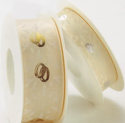 Produktbild von STOFF- BAND Eheringe Forever GOLDINA 40 mm/2m GOLD