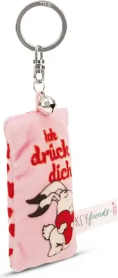 Produktbild von nici Schlüsselanhänger Mini Plüschkissen ''Ich drück dich!'' m. Glöckchen Sonstige