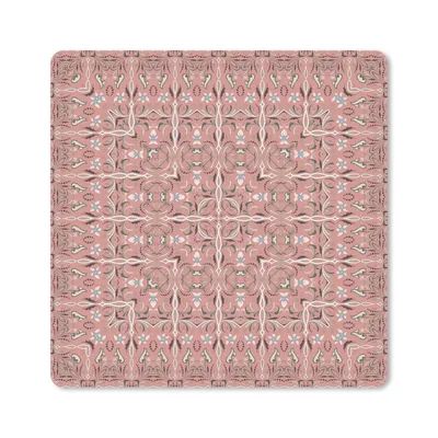 Produktbild von MuchoWow® Mauspad Mousepad Muster - Teppiche - Rosa 20x20 cm - Mousepads - Maus Mat - Pad - Mausunterlage - Desk Mat - Bureauartikeln