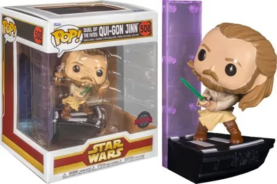 Zdjęcie produktu dla Funko POP Deluxe Star Wars 508 Qui-Gon Jinn Duel Of The Fates Special Edition