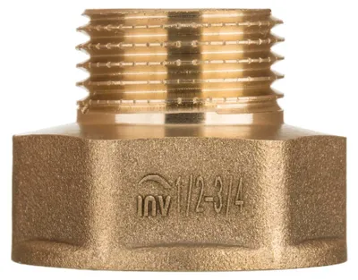 Immagine prodotto di Nipplo In Ottone Dado Riduttore Filettatura A Vite 3/4*1/2