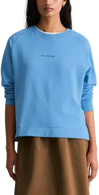 Produktbild von Marc OߴPolo Denim Damen Sweatshirt aus Baumwolle Relaxed Fit, Blau (Azure Sk