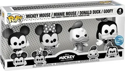 Produktbild von Funko POP! Disney Mickey and Friends Black & White 4-Pack #73787
