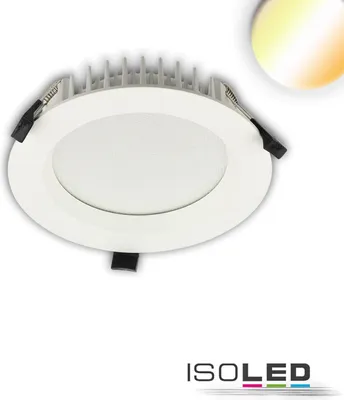 Produktbild von ISOLED LED Downlight blendungsreduziert, 25W, rund, DN190, CRI90, Colorswitch 3000/3500/4000K, dimmbar