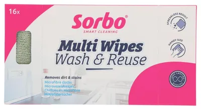 Zdjęcie produktu dla Ściereczki z mikrofibry Sorbo 22 x 22 cm, 16 szt.