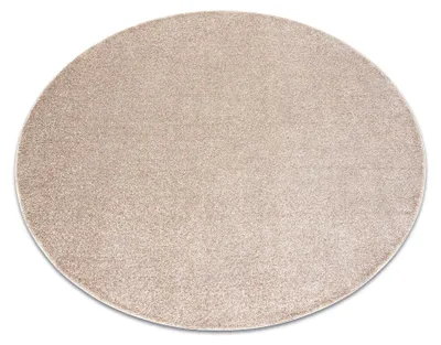 Image de TAPIS cercle INDUS beige 34 plaine MÉLANGE beige cercle 100 cm