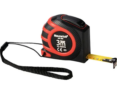 Produktbild von Rollbandmaß 3m 16mm breit mit Magnet, doppelseitiger Skala und Schnell-Einzug